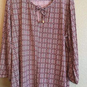 Liz Claiborne Women’s Blouse Pullover Long Sleeve Blouse XL NWT